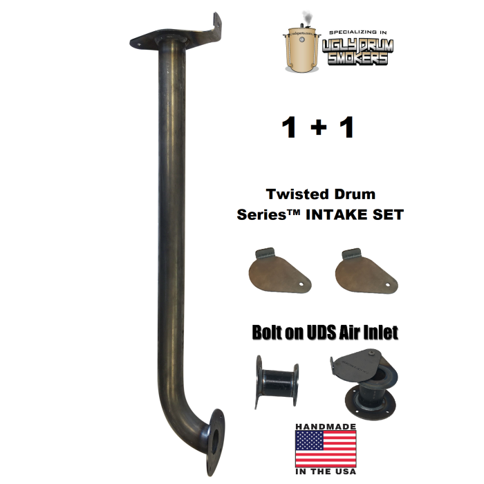 Twisted Drum™ Series UDS Air Intake Damper Kit - 1 Upright + 1 Shorty 