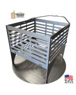 Snap Basket by LavaLock 12x12x12 Uds Charcoal basket with ash pan, clip together or weld (unassembled)