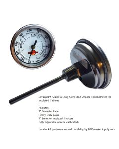 3" adjustable thermometer 4 in. long stem